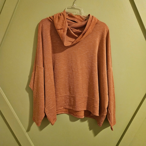 89th & Madison Sweaters - Cozy Rust Hooded Sweater